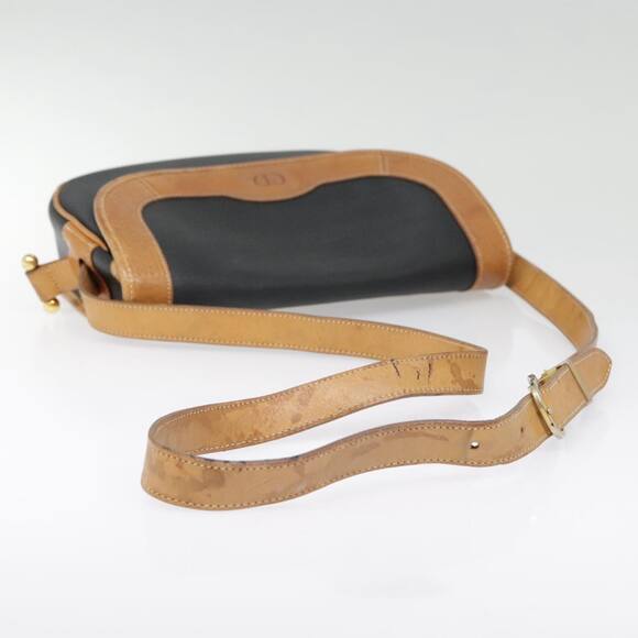 DIOR Shoulder Bag Pvc Black Gold - Picture 7 of 13